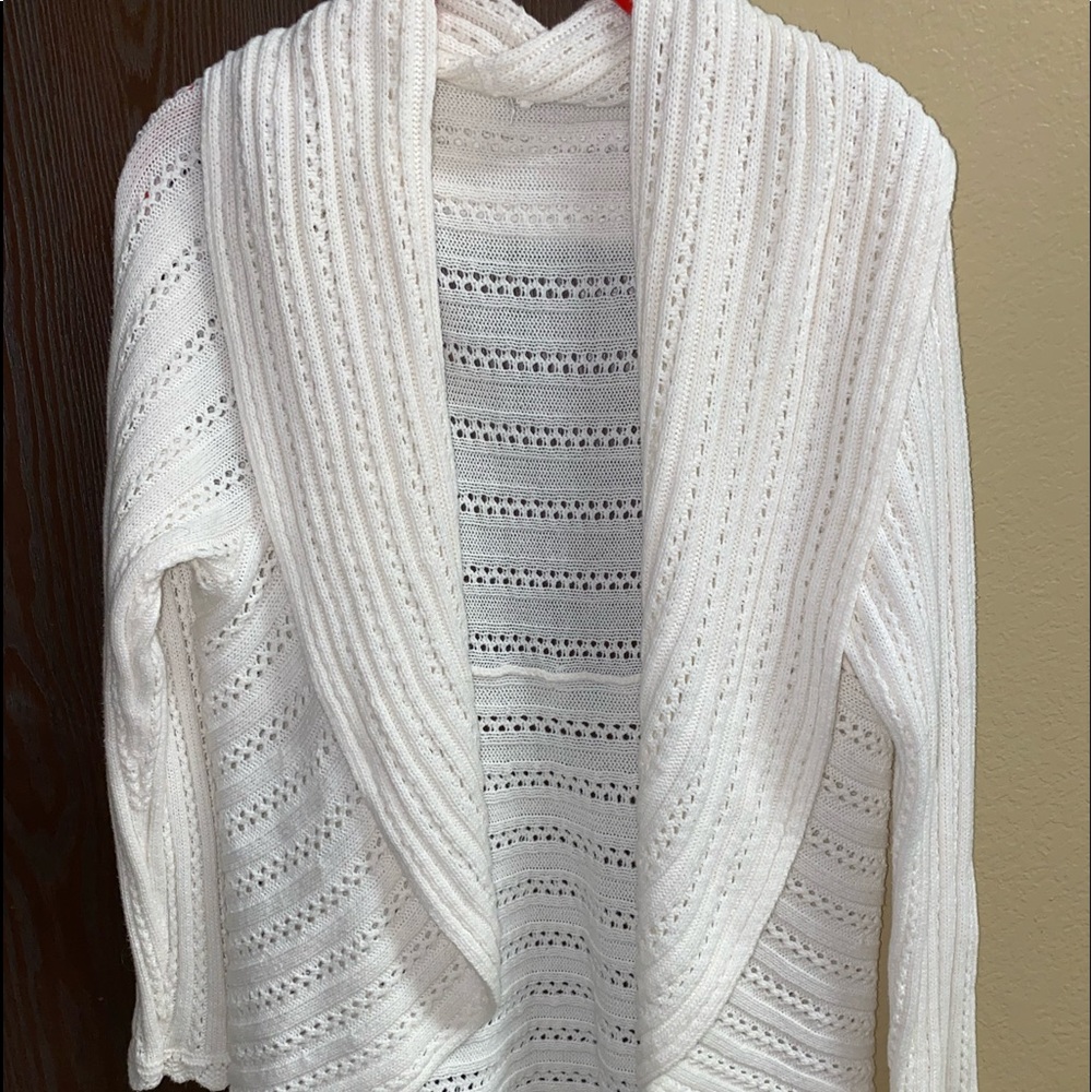 Knit cardigan white studio works